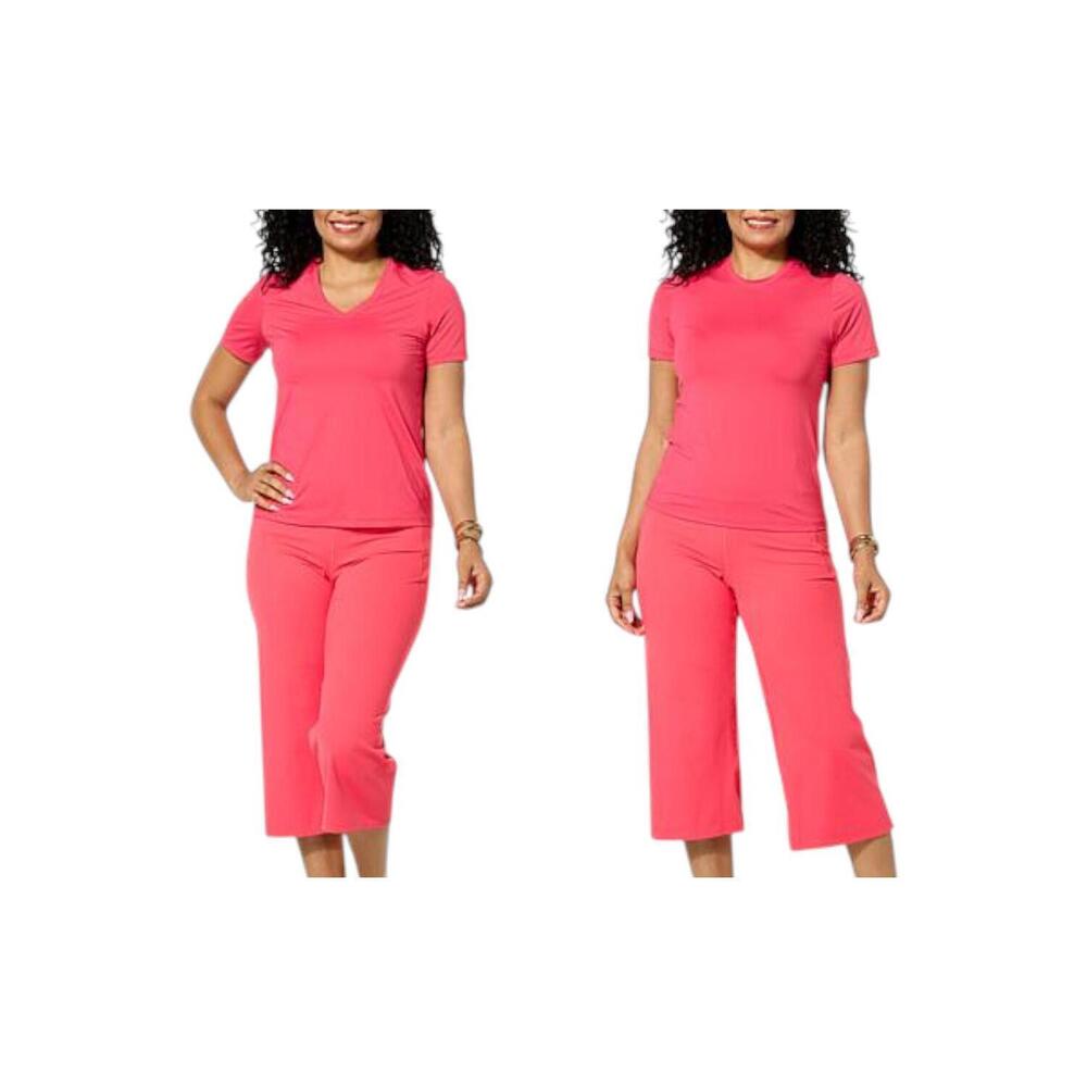 Joy Collection Women's Two Performance Tees Watermelon - Regular